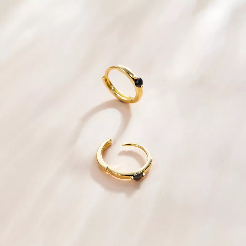 (afbeelding voor) Pandora Style Bal Oorringen - SCE1050-BK - Bekijken 3