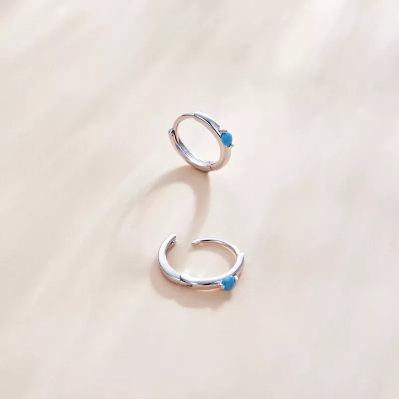 (afbeelding voor) Pandora Style Bal Oorringen - SCE1050-BU - Bekijken 3