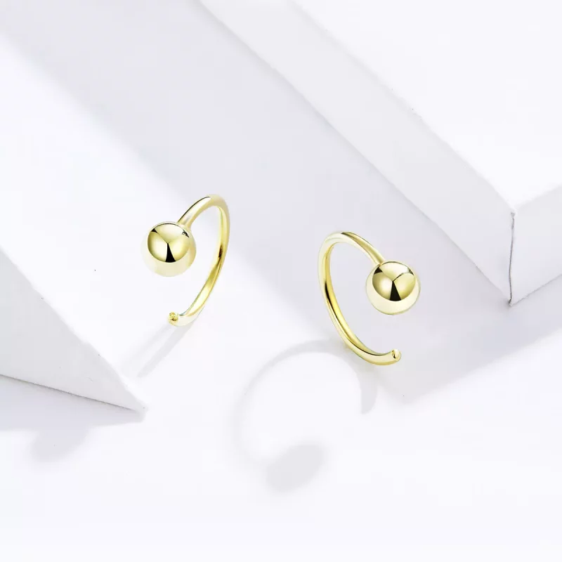 (afbeelding voor) Pandora Style Bal Oorringen - SCE782-B - Bekijken 2