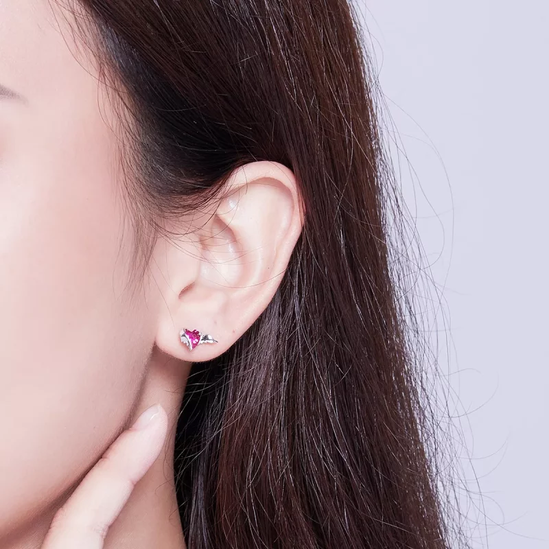 (afbeelding voor) Pandora Style Beschermer Hart Oorknopjes - SCE690 - Bekijken 6