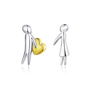 Pandora Style Bicolor Liefdesexpressie Oorknopjes - SCE851 (afbeelding voor) Pandora Style Bicolor Liefdesexpressie Oorknopjes - SCE851