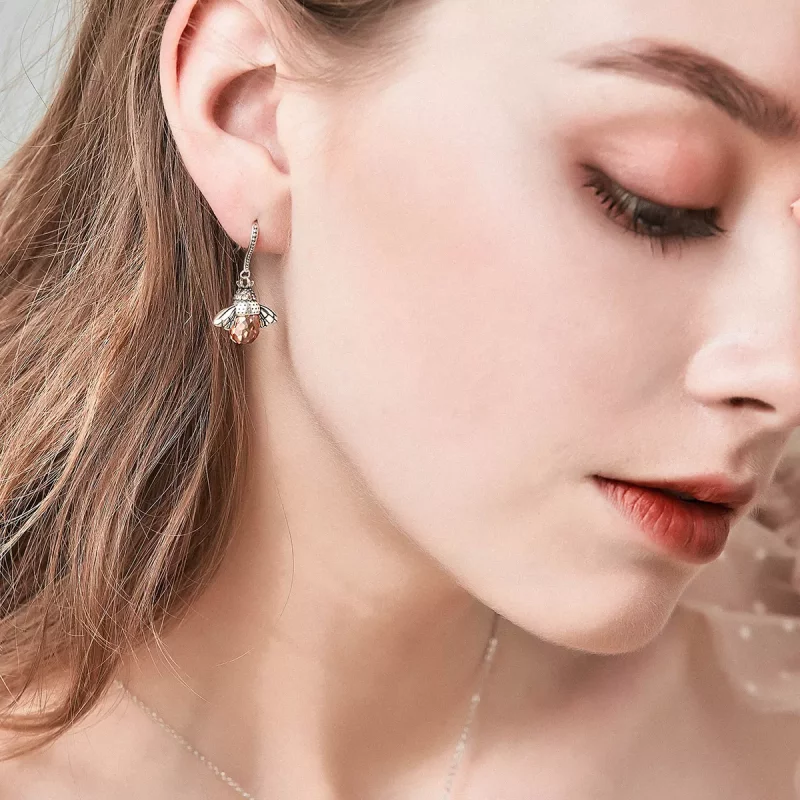 (afbeelding voor) Pandora Style Bij Oorhangers - SCE149 - Bekijken 6