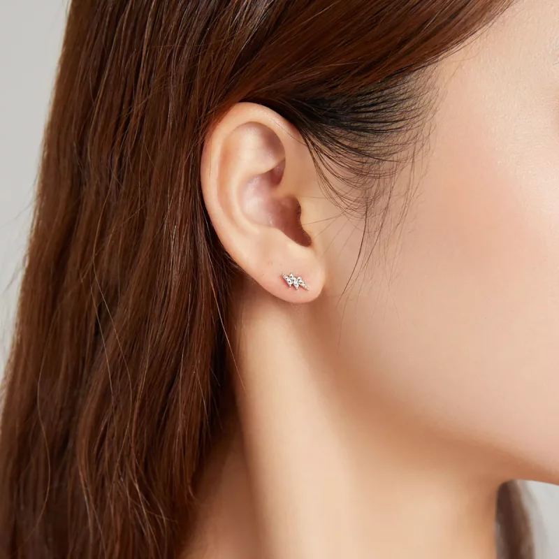 (afbeelding voor) Pandora Style Bliksem oog Oorknopjes - SCE1007 - Bekijken 6