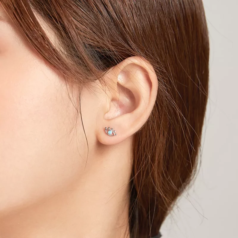 (afbeelding voor) Pandora Style Bliksem oog Oorknopjes - SCE1007 - Bekijken 8