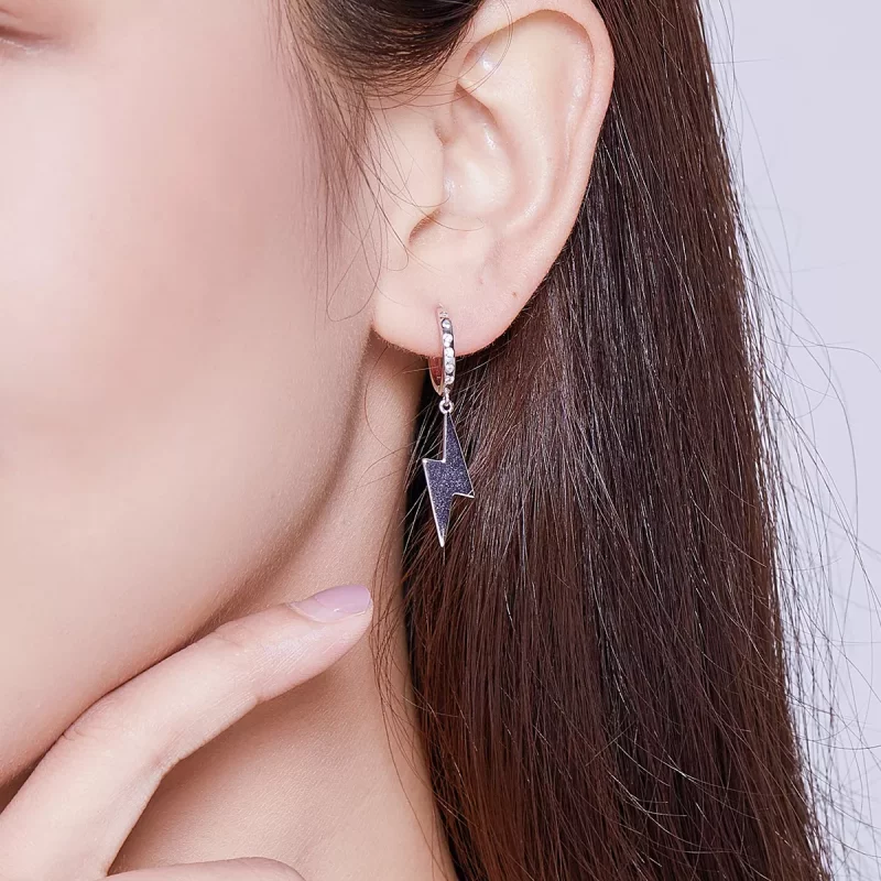 (afbeelding voor) Pandora Style Bliksemschicht Oorhangers - BSE221 - Bekijken 6