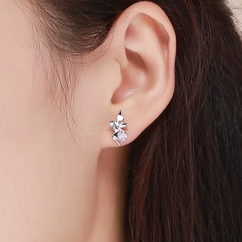 (afbeelding voor) Pandora Style Bloemenfee Oorknopjes - SCE395 - Bekijken 6