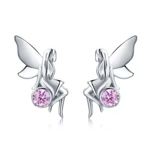 (afbeelding voor) Pandora Style Bloemenfee Oorknopjes - SCE395