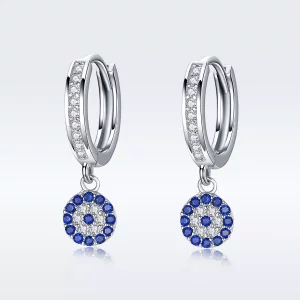 Pandora Style Boze oog Oorhangers - SCE058 (afbeelding voor) Pandora Style Boze oog Oorhangers - SCE058