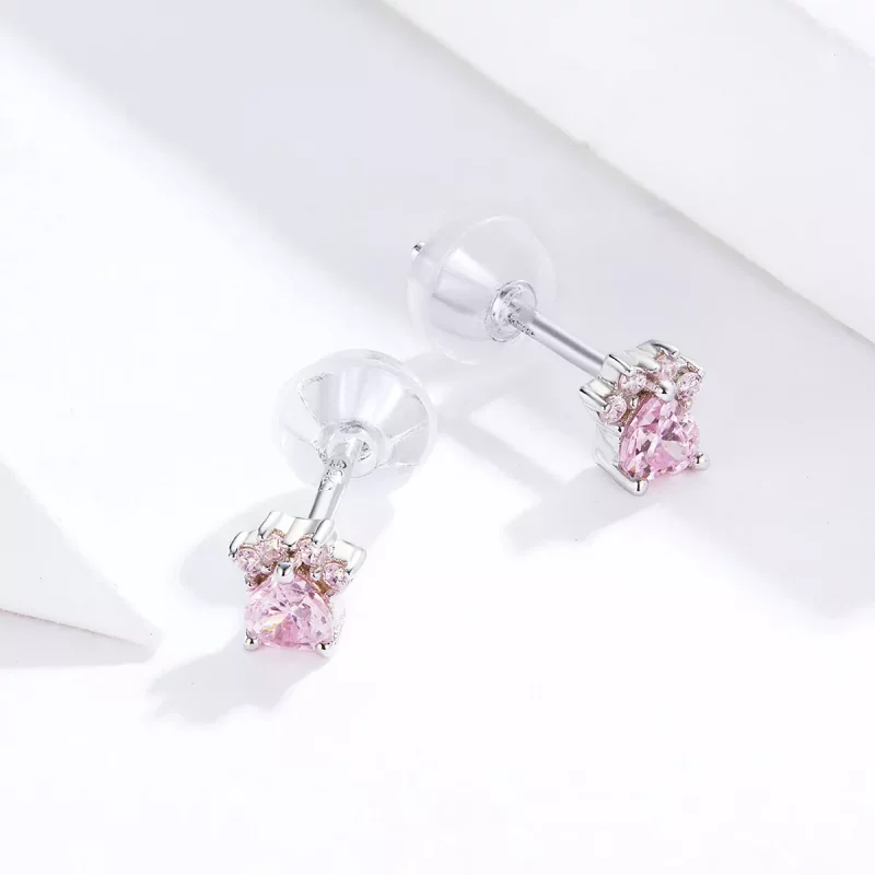 (afbeelding voor) Pandora Style Budding Claws Oorknopjes - SCE781 - Bekijken 2