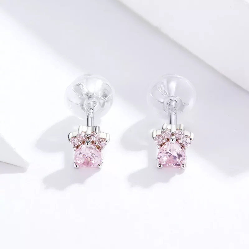 (afbeelding voor) Pandora Style Budding Claws Oorknopjes - SCE781 - Bekijken 3