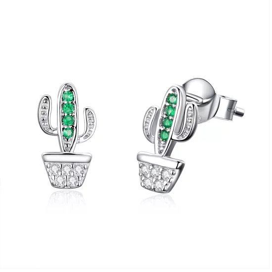 (afbeelding voor) Pandora Style Cactus Oorknopjes - SCE522