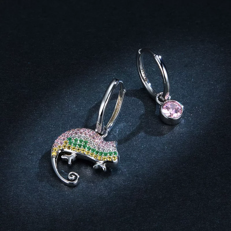 (afbeelding voor) Pandora Style Chamaeleonidae Oorhangers - BSE368 - Bekijken 6