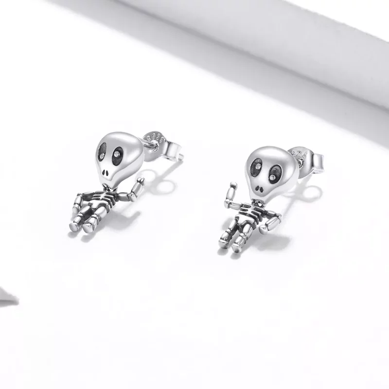 (afbeelding voor) Pandora Style Cool skelet Oorknopjes - SCE1110 - Bekijken 2