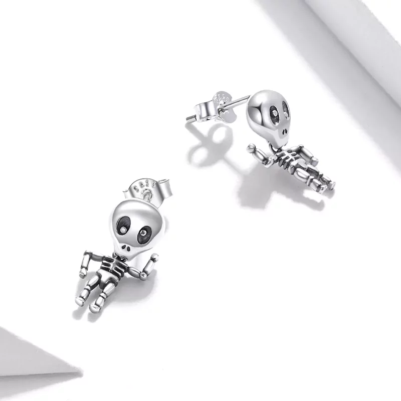 (afbeelding voor) Pandora Style Cool skelet Oorknopjes - SCE1110 - Bekijken 4