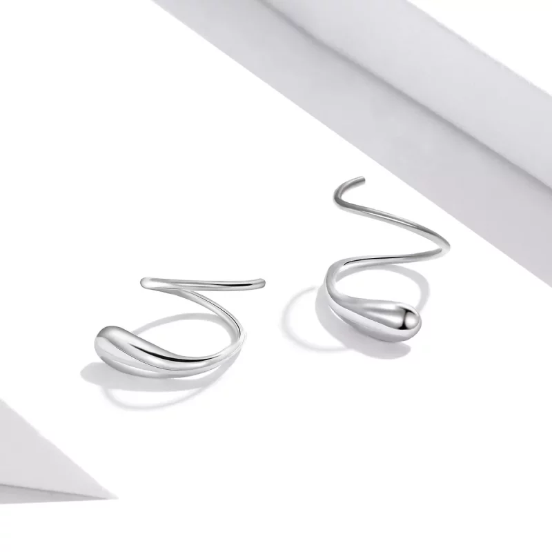 (afbeelding voor) Pandora Style Creatieve waterdruppels Oorknopjes - SCE1130 - Bekijken 4
