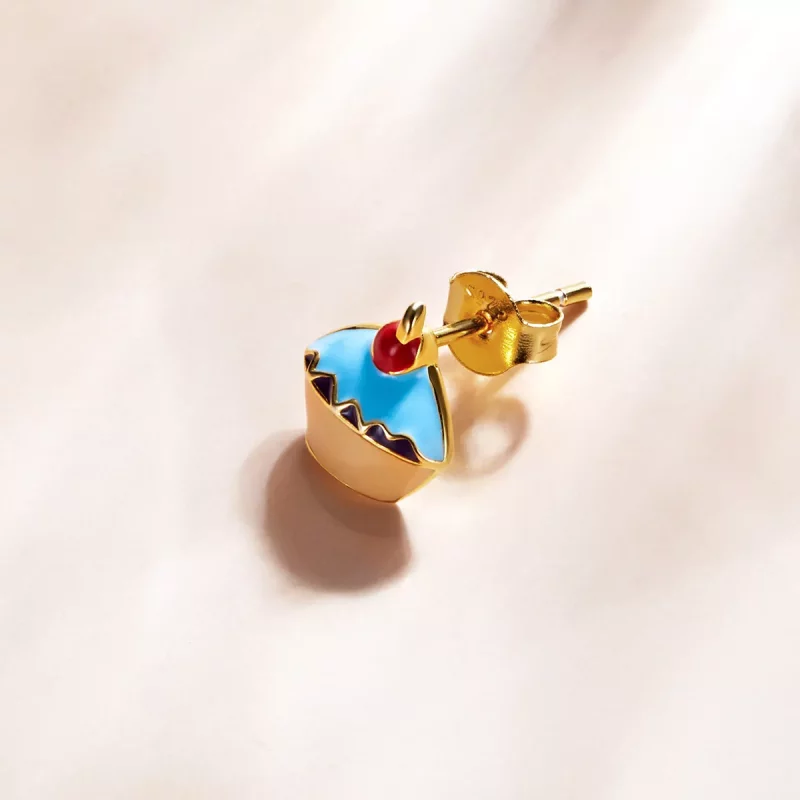 (afbeelding voor) Pandora Style Cupcake Oorknopjes - SCE1161 - Bekijken 3
