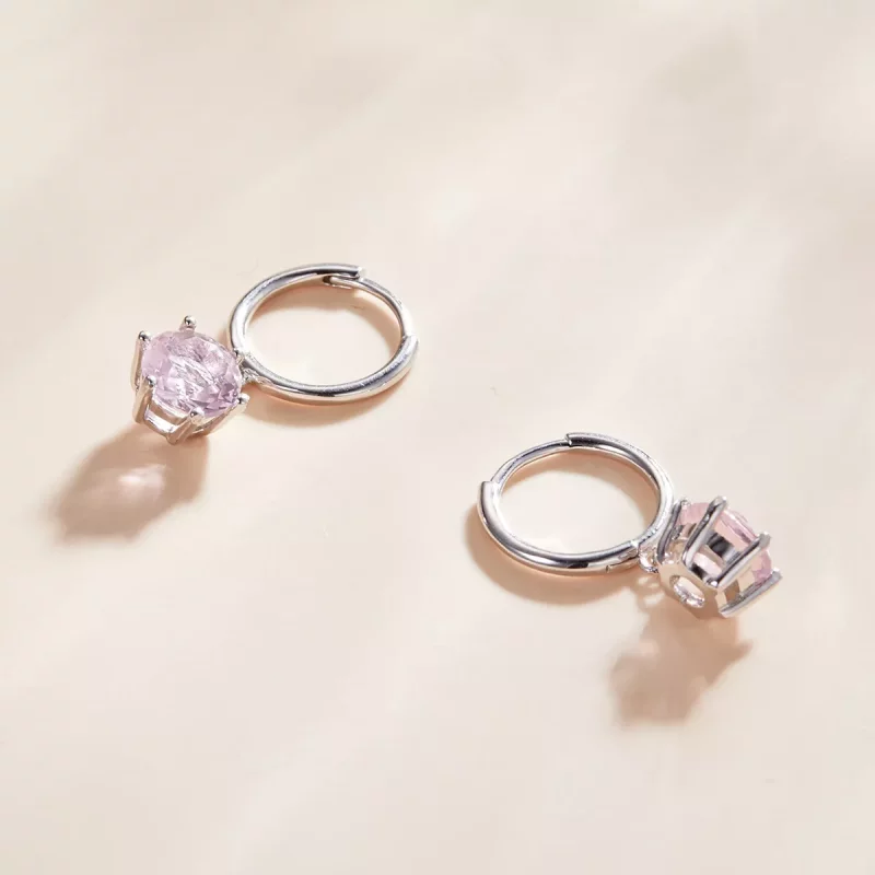 (afbeelding voor) Pandora Style Cz Oorhangers - SCE1020-PK - Bekijken 2