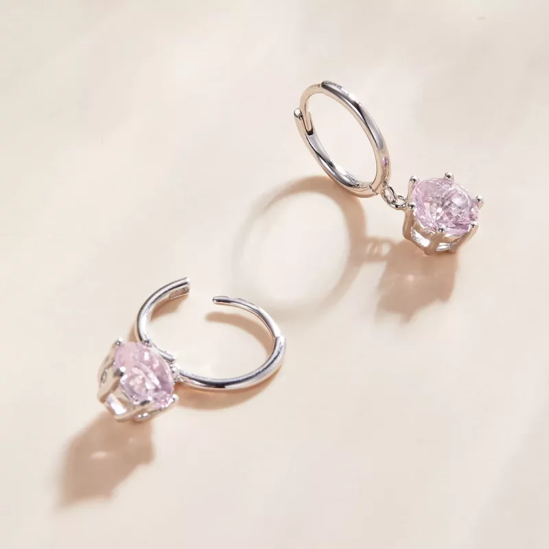 (afbeelding voor) Pandora Style Cz Oorhangers - SCE1020-PK - Bekijken 3