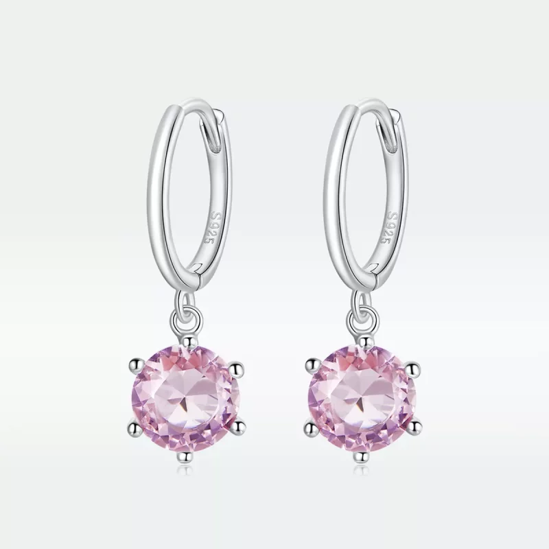 (afbeelding voor) Pandora Style Cz Oorhangers - SCE1020-PK - Bekijken 5