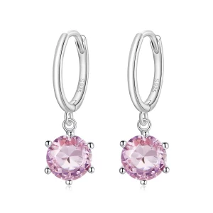 Pandora Style Cz Oorhangers - SCE1020-PK (afbeelding voor) Pandora Style Cz Oorhangers - SCE1020-PK
