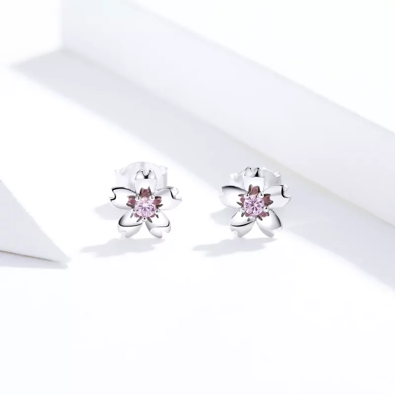 (afbeelding voor) Pandora Style Daisy Bloem Stud Oorknopjes - SCE784 - Bekijken 4