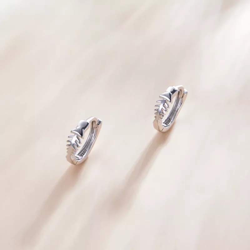 (afbeelding voor) Pandora Style Delicate visgraten Oorringen - SCE1108 - Bekijken 2