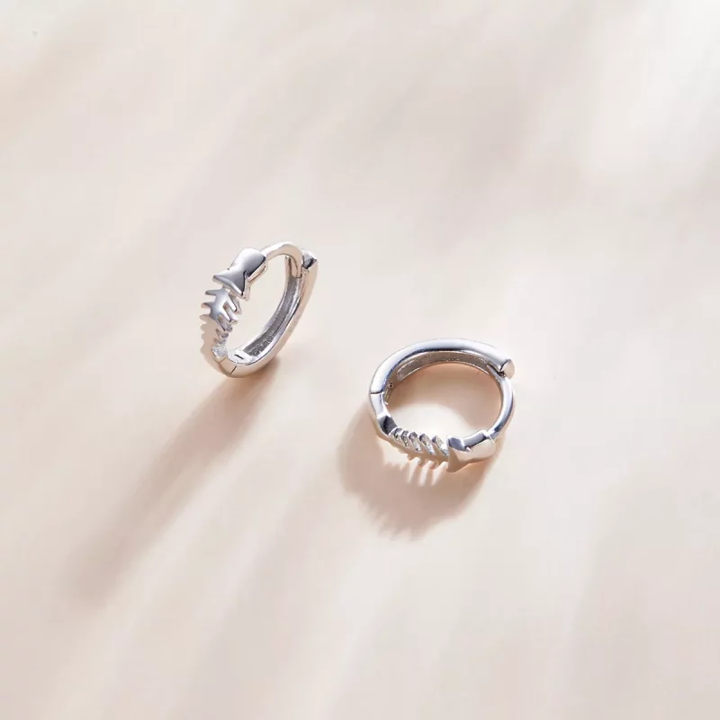 (afbeelding voor) Pandora Style Delicate visgraten Oorringen - SCE1108 - Bekijken 3