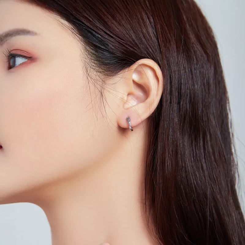 (afbeelding voor) Pandora Style Delicate visgraten Oorringen - SCE1108 - Bekijken 6