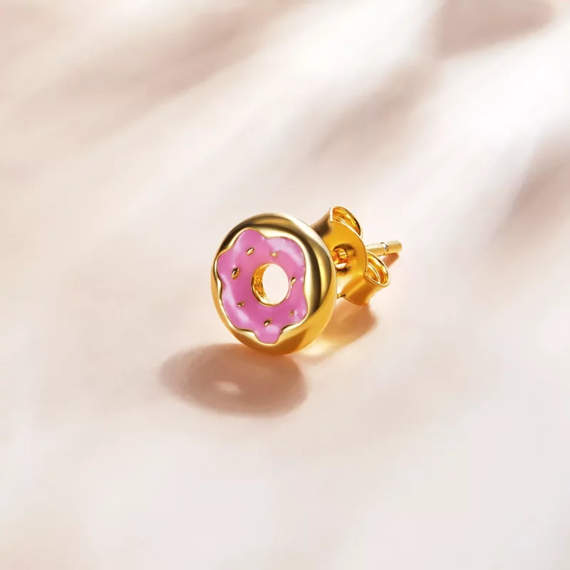 (afbeelding voor) Pandora Style Donut Oorknopjes - SCE1163 - Bekijken 2
