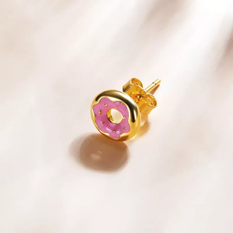 (afbeelding voor) Pandora Style Donut Oorknopjes - SCE1163 - Bekijken 3
