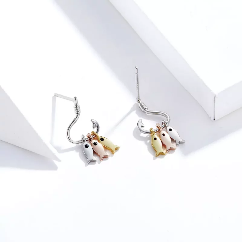 (afbeelding voor) Pandora Style Drie Vissen Oorhangers - SCE789 - Bekijken 4