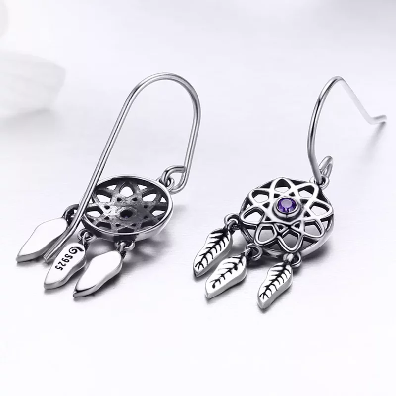 (afbeelding voor) Pandora Style Dromenvanger Oorhangers - SCE394 - Bekijken 2