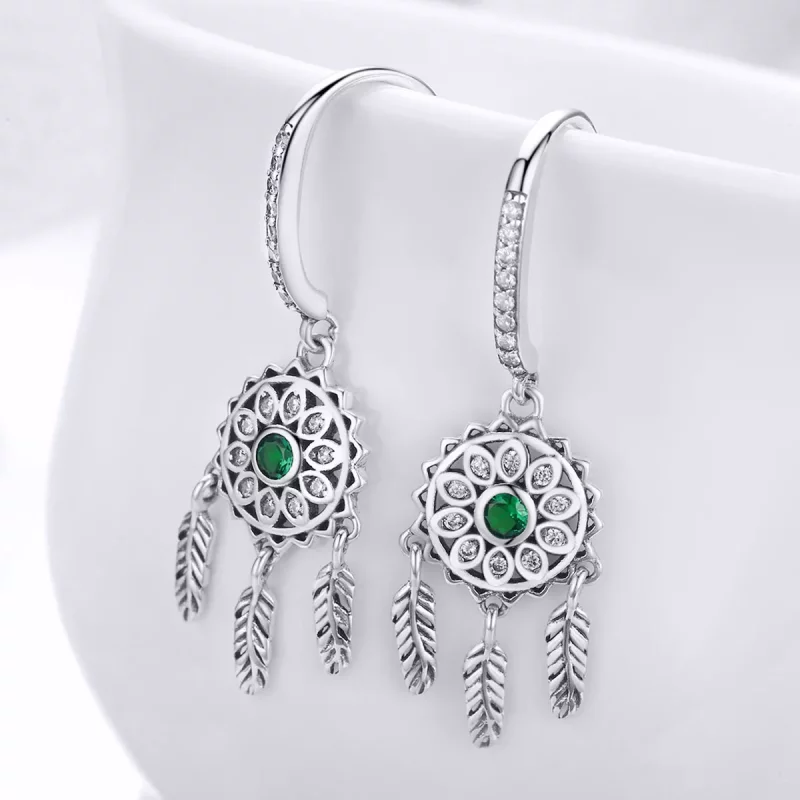 (afbeelding voor) Pandora Style Dromenvanger Oorhangers - SCE441 - Bekijken 4