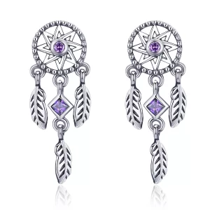(afbeelding voor) Pandora Style Dromenvanger Oorhangers - SCE502