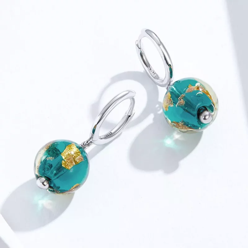 (afbeelding voor) Pandora Style Droomglas Oorhangers - SCE817 - Bekijken 3