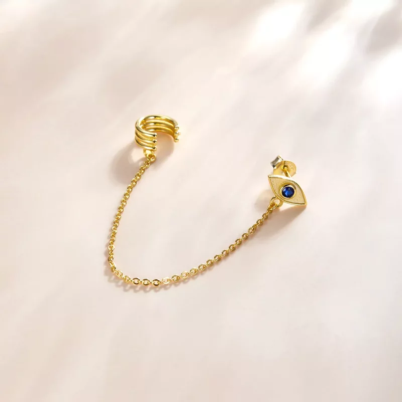 (afbeelding voor) Pandora Style Duivelsoog Oorhangers - SCE1096 - Bekijken 2