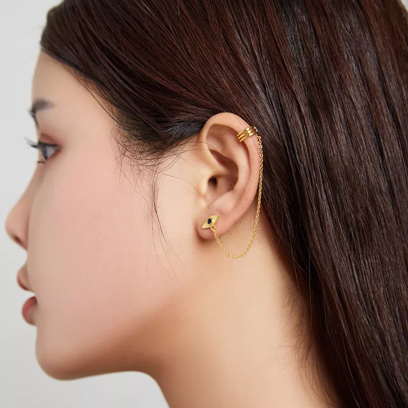 (afbeelding voor) Pandora Style Duivelsoog Oorhangers - SCE1096 - Bekijken 7