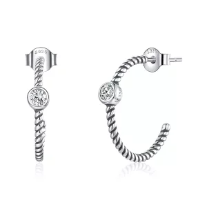 Pandora Style Eenvoudig Oorknopjes - SCE1122 (afbeelding voor) Pandora Style Eenvoudig Oorknopjes - SCE1122