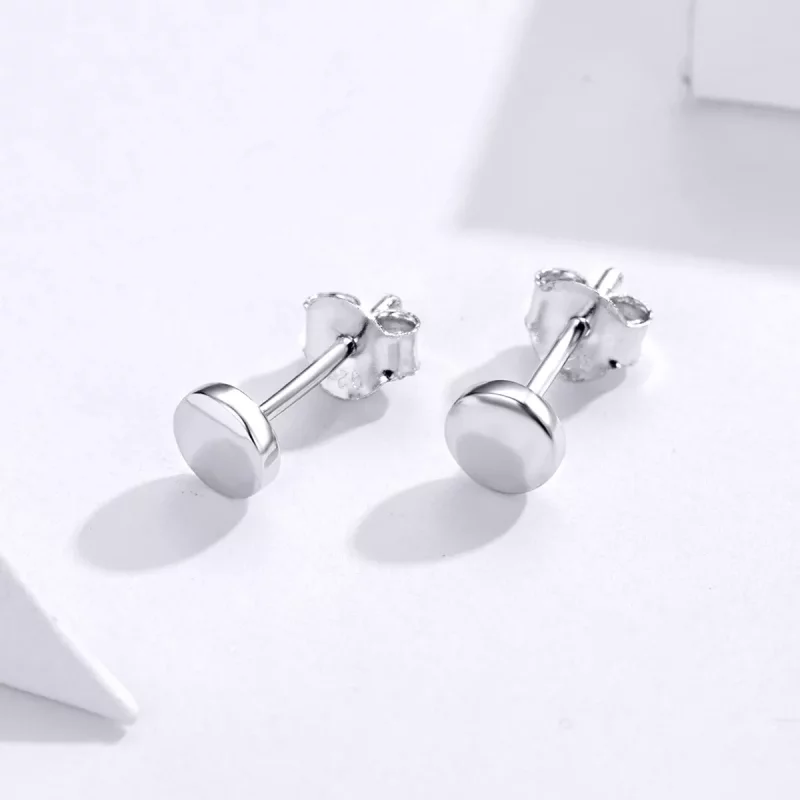 (afbeelding voor) Pandora Style Eenvoudige Boon Oorknopjes - SCE705-A - Bekijken 2