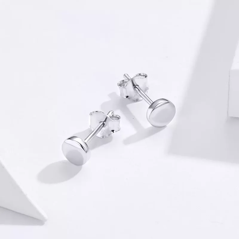 (afbeelding voor) Pandora Style Eenvoudige Boon Oorknopjes - SCE705-A - Bekijken 4
