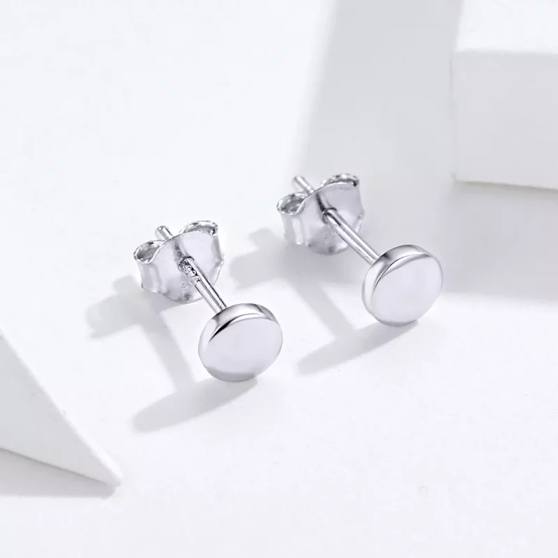 (afbeelding voor) Pandora Style Eenvoudige Boon Oorknopjes - SCE705-A - Bekijken 5