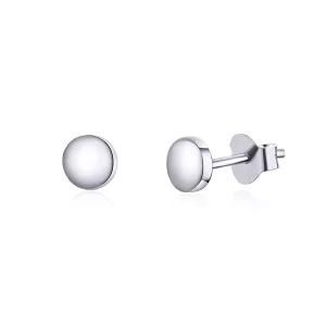 Pandora Style Eenvoudige Boon Oorknopjes - SCE705-A (afbeelding voor) Pandora Style Eenvoudige Boon Oorknopjes - SCE705-A