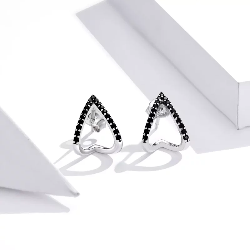 (afbeelding voor) Pandora Style Eenvoudige geometrie Oorknopjes - SCE924 - Bekijken 2