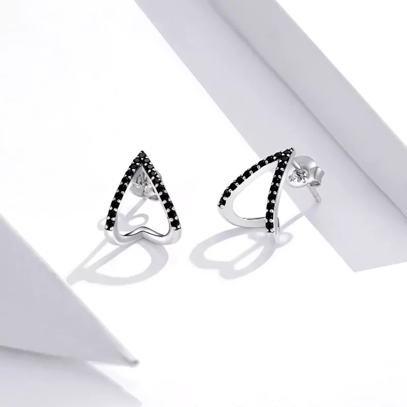 (afbeelding voor) Pandora Style Eenvoudige geometrie Oorknopjes - SCE924 - Bekijken 4