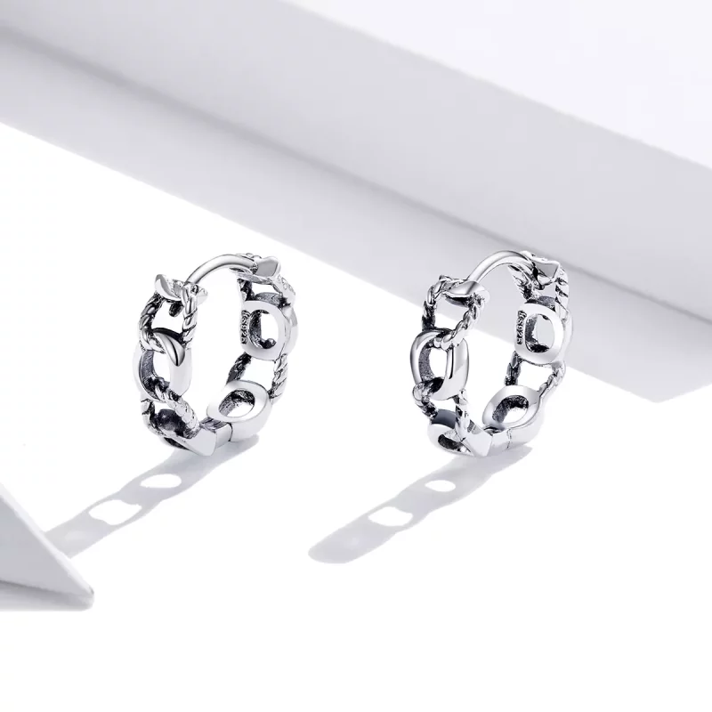 (afbeelding voor) Pandora Style Eenvoudige ketting Oorringen - SCE960 - Bekijken 3