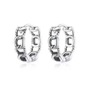 Pandora Style Eenvoudige ketting Oorringen - SCE960 (afbeelding voor) Pandora Style Eenvoudige ketting Oorringen - SCE960