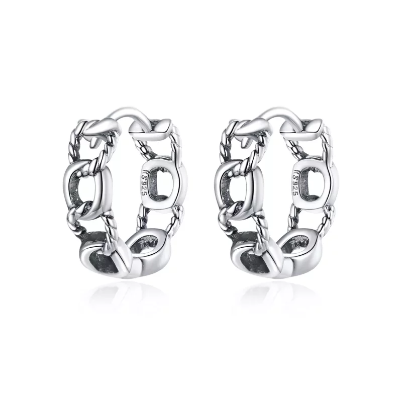 (afbeelding voor) Pandora Style Eenvoudige ketting Oorringen - SCE960