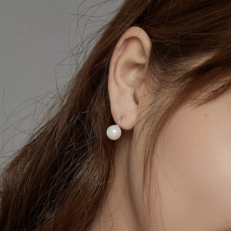 (afbeelding voor) Pandora Style Eenvoudige schelp Oorknopjes - BSE438 - Bekijken 6