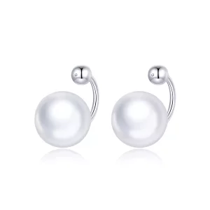 Pandora Style Eenvoudige schelp Oorknopjes - BSE438 (afbeelding voor) Pandora Style Eenvoudige schelp Oorknopjes - BSE438