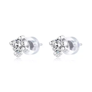 Pandora Style Eenvoudige zirkoon Oorknopjes - SCE974 (afbeelding voor) Pandora Style Eenvoudige zirkoon Oorknopjes - SCE974